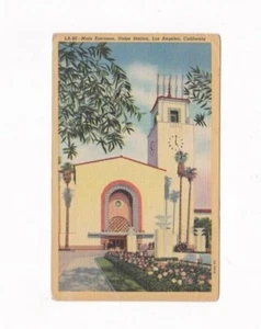 VTG. LOS ANGELES, CAL. UNION STATION POST CARD SPANISH ARCHITECTURE - Picture 1 of 2