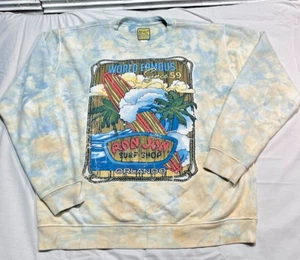 Vintage Ron Jon Surf Shop Pullover Sweatshirt Mens XL Tie Dye Made in USA 80s - Picture 1 of 10