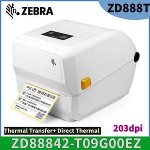 Zebra ZD888T USB Desktop Thermal Transfer + Direct Thermal Label Printer 203dpi - Picture 1 of 4