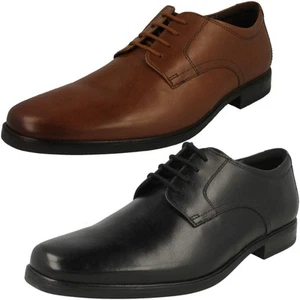 Zapatos Derby De Cordones Inteligentes Para Hombre Clarks Howard Walk - Picture 1 of 19