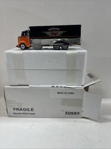 1999 Hot Wheels ORANGE 1938 COE BOX TRUCK HARLEY DAVIDSON #50889 - Picture 1 of 9