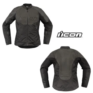 Icon Overlord3 Ce Women Street Motorcycle Black Jacket - Bild 1 von 4