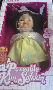 Vintage Horseman baby Soft Skin doll In Original Box- Curly Brunette Sleepy Eyes - Picture 1 of 10