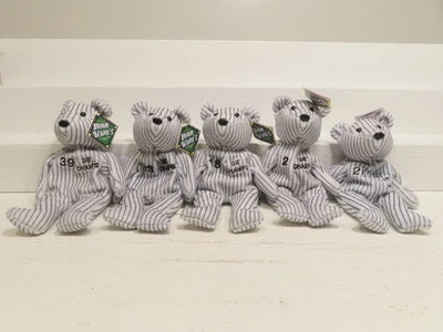 Salvino's Bamm Beano's Set of 5 NY Yankees Beanie Babies #'s 2 18 26 33 39 12236 - Image 1 of 4