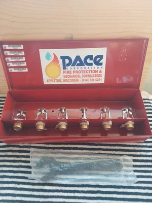 Cabezales para rociadores contra incendios Viking 6 piezas VK302 LPC caja llave Foto 1 de 4