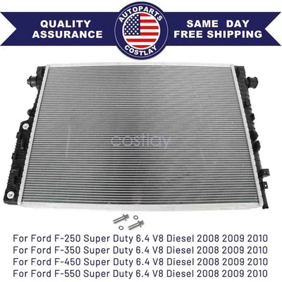 For Ford F250-F550 Super Duty 2008-2010 6.4L 13022 Engine Cooling Radiator NEW - Imagem 1 de 4
