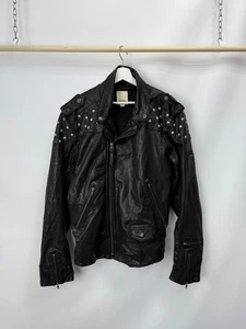 diesel leather biker jacket vintage men's size XXL - Picture 1 of 11