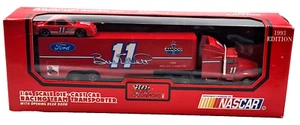 1993 Bill Elloitt #11 Amoco Racing Transporter w/ Stock Car Edition  Hauler 1/64 - Picture 1 of 6