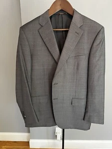 Canali 46R (56 IT) Grey Suit Made In Italy - Picture 1 of 17