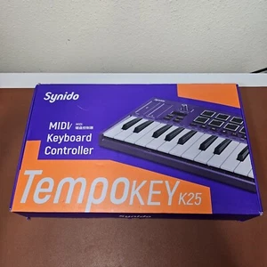 MIDI Keyboard Controller Beat Maker Machine, 25 Key MIDI Keyboard with Drum P... - Picture 1 of 3