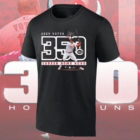 HOT HOT!!! Joey Votto Player Name Cincinnati Reds 350 Home Runs T-Shirt All Size Cover