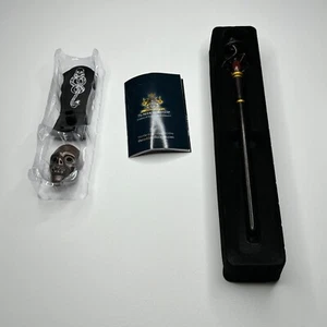 Harry Potter Wizarding World 11.5" Death Eater Swirl Mystery Magic Wand w/ Stand - Picture 1 of 9
