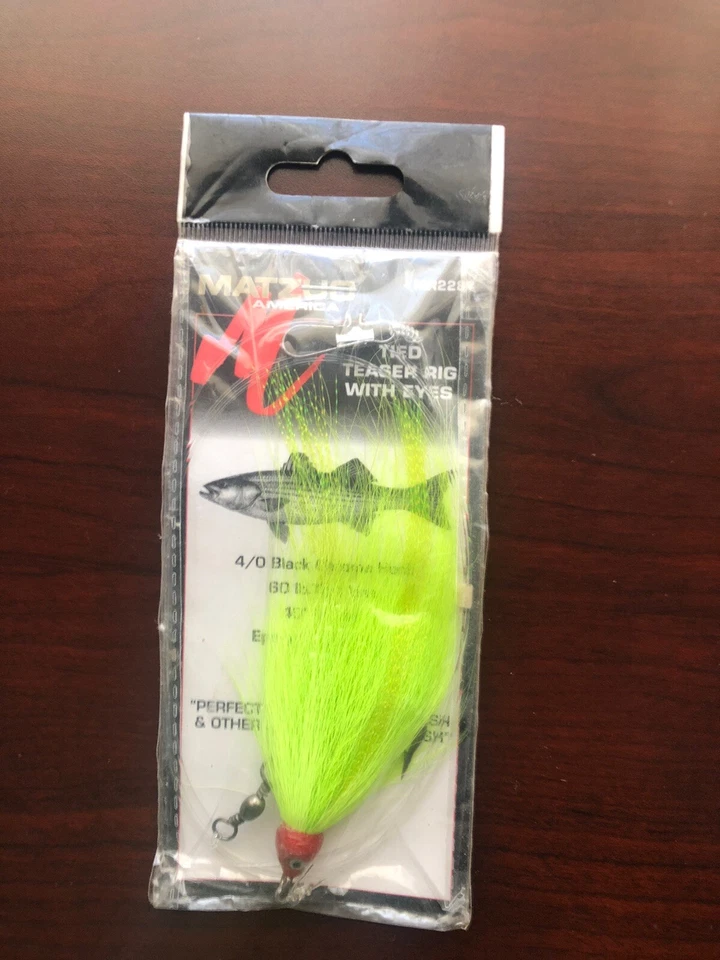 Teaser Matzuo Bajo a Rayas Atado Con Ojos 4/0 60lb Prueba MR2287 Foto 1 de 1