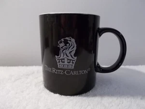 Ritz Carlton Black Gray Logo Ceramic Coffee Tea Cup Mug - Picture 1 of 6
