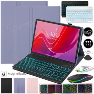 Backlit Keyboard Mouse Case Stand Cover For Lenovo Tab M11 TB330FU 11" Tablet - Picture 1 of 50