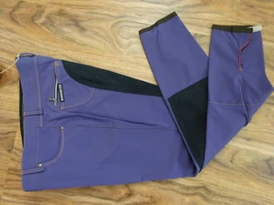 Reithose Sonnenreiter SALE 46 Softshell lila / schwarz / violett Lederreithose - Bild 1 von 4