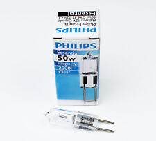 Philips JC 12V50W GY6.35 clear halogen light essential 2000hours life lamp bulb