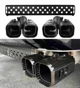 3pc Tail Pipe Throat Exhaust Khan Look fit LR Defender 110 90 130 2020-2025 3.0L - Picture 1 of 6