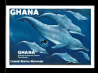 Ghana 1983 - Dauphin, vie marine IMPERF - Feuille de timbre souvenir Scott #846 - neuf neuf dans son emballage