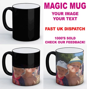 Personalised Heat Colour Changing Magic Mug - Great Birthday / Xmas Gift!! - Picture 1 of 4