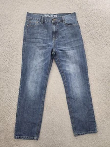 Ring Of Fire Jeans 20 Youth Blue Straight Dark Wash 30X30 Zip Fly Denim - Picture 1 of 11