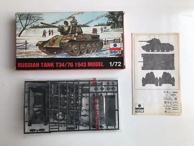 Russian tank T34/76 1943 model - ESCI 8047 - scala 1/72 - Immagine 1 di 3