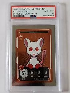 Affidabile Rat VeeFriends Compete Collect Series 2 molto raro/100 PSA 8 - Foto 1 di 2