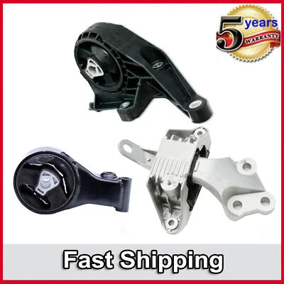 Front & Rear & Upper Trans. Mount for Auto Set 3PCS For 11-2015 Chevrolet Cruze - Image 1 of 4