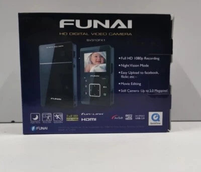 FUNAI SV310FX1 Full HD Digital Video Camera - Black - Image 1 of 4