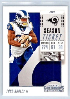 2018 Contenders Football - Todd Gurley II - Los Angeles Rams - Base - #46 - Image 1 of 2