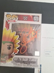 WWE RICKY THE DRAGON STEAMBOAT AUTOGRAPHED SIGNED FUNKO POP #121 - Picture 1 of 17