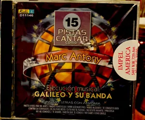 15 Pistas De Cantar Como Marc Antony Karaoke CD Sellado Fuentes Columbia - Imagen 1 de 2