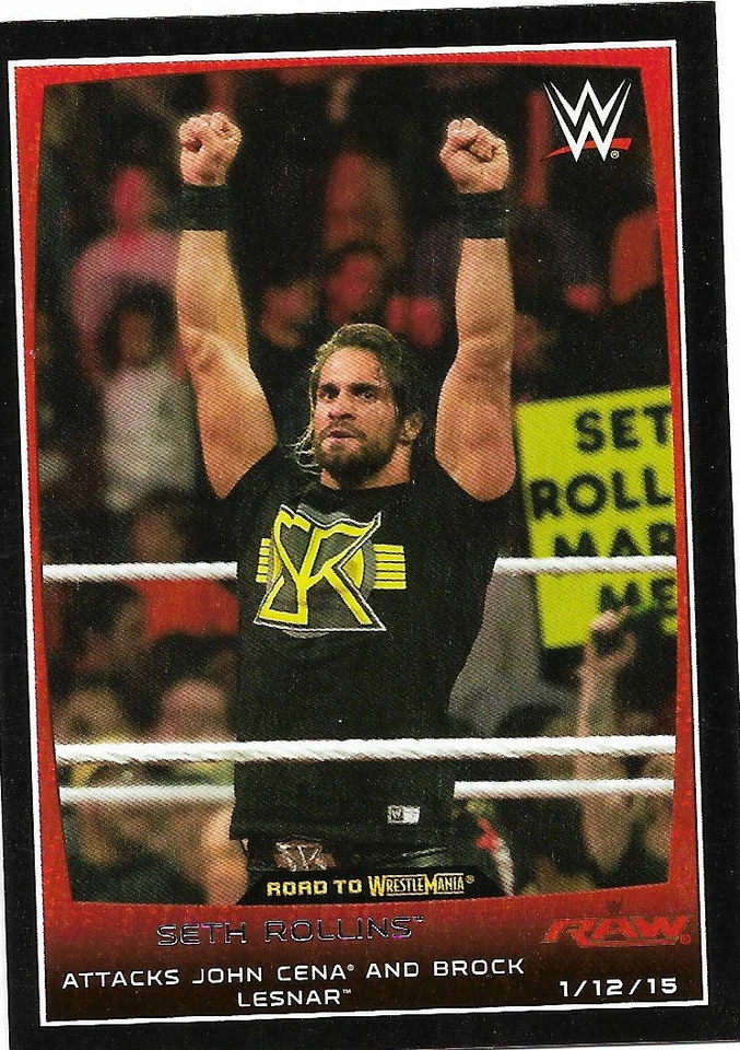 Seth Rollins 2015 WWE Road To Wrestlemania Trading Card #79 - Image 1 of 1