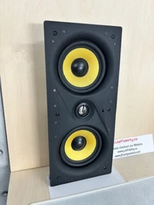 NEW (1) Dual 5.25" In Wall Speakers Flush Mount.Quality.Surround sound 2-way MTM - Picture 1 of 7
