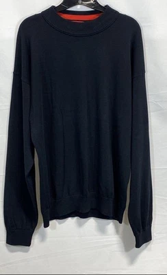 HUGO BOSS Men's Black Cotton Crewneck Pullover Sweater Size L - Image 1 of 4