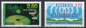 ANDORRA FRANCESE 1994 Europa 2v MNH** - Picture 1 of 1