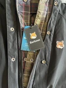 Barbour X Maison Kitsuné Military Reversible Waterproof Jacket NWT MEDIUM - Picture 1 of 19