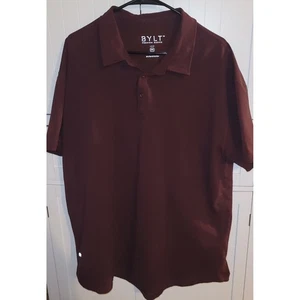 BYLT Premium Basics LUX XXL Maroon Poloshirt Herren Freizeit Kurzarm - Bild 1 von 5