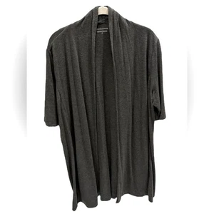 Eileen Fisher Womens Gray Jersey Knit Stretch Open Cardigan Size Large - Picture 1 of 3