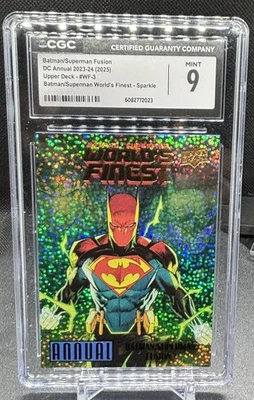 2023-24 DC Annual World’s Finest Sparkle Batman/Superman Fusion #WF-3 /99  - Image 1 of 2