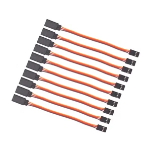 Olirc 10Pcs Male to Female 10Cm Servo Extension Lead Wire 26Awg 30Cores Cable fo - Picture 1 of 4