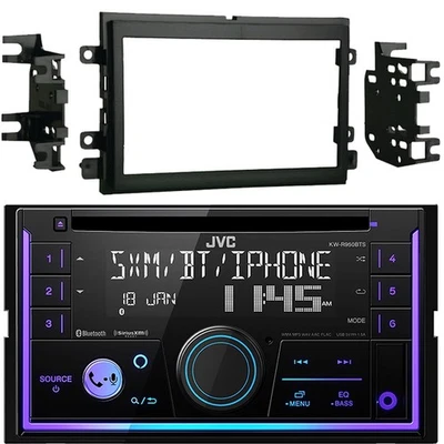 Receptor estéreo de radio Bluetooth JVC KW-R950BTS, kit de instalación doble DIN (2004-up) Foto 1 de 4