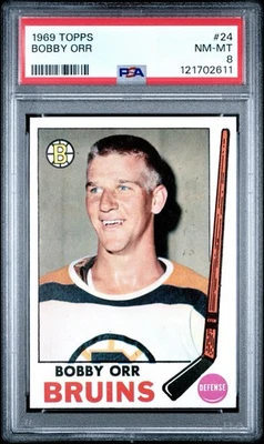 1969 年 Topps Bobby Orr #24 PSA 8 🎁 — 第 1/3 张图片