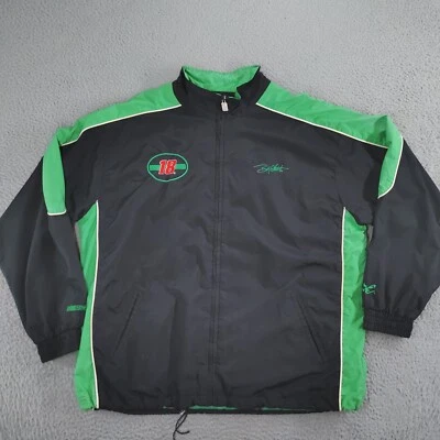 Chaqueta Chase Authentics Para Hombre XL Negra Verde Bobby Labonte #18 NASCAR Cremallera Completa Foto 1 de 4
