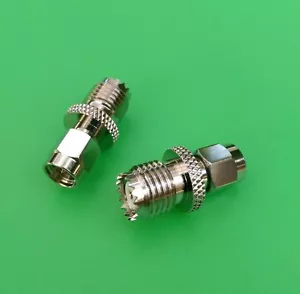 (2 PCS) SMA Male to Mini-UHF Female Connector - USA Seller - Picture 1 of 3