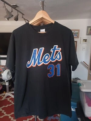 VTG Y2K New York Mets Baseball Mike Piazza T-shirt Size L Majestic - Image 1 of 3