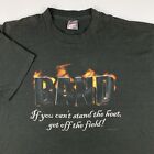 Vintage 90er Jahre Marching Band Fire Heat T-Shirt Herren XL X-Large einzelner Stich USA