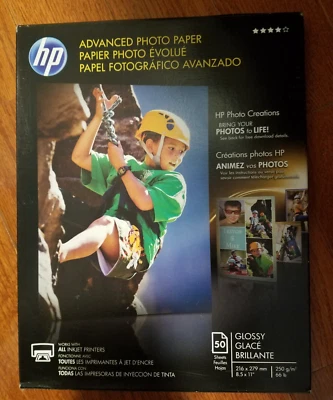 HP Glossy Advanced Photo Paper for Inkjet - 50 Sheets (Q7853A) - Image 1 of 2
