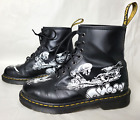 DR. MARTENS BOOTS GR. 41 RICK GRIFFIN EYE 1460 RG BW STIEFEL DOC SCHUHE A2305