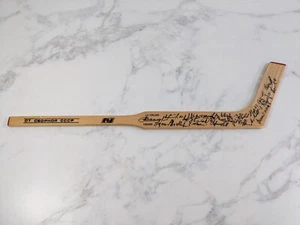 Vintage Soviet Union USSR CCCP Moscow 1988 Mini Ice Hockey Stick 50cm Wood - Imagen 1 de 9